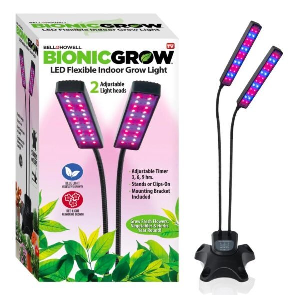 Bionic Grow LED Portable Indoor Grow Light | Full Spectrum Smart Plant Lamp for Healthy Growth